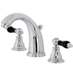 Kingston Brass KB98XAKL-P Duchess Widespread Bathroom Faucet with Plastic Pop-Up