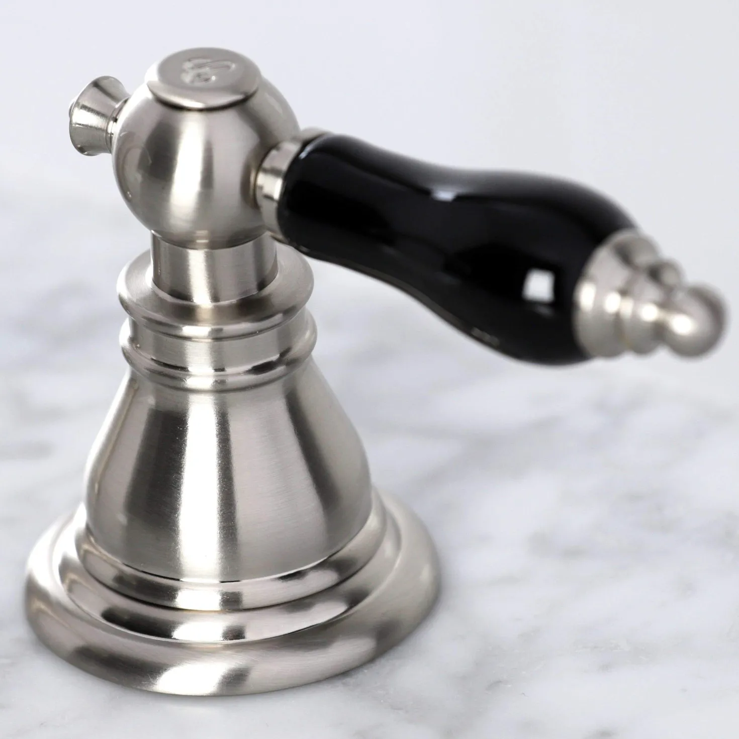 Kingston Brass KB98XAKL-P Duchess Widespread Bathroom Faucet with Plastic Pop-Up