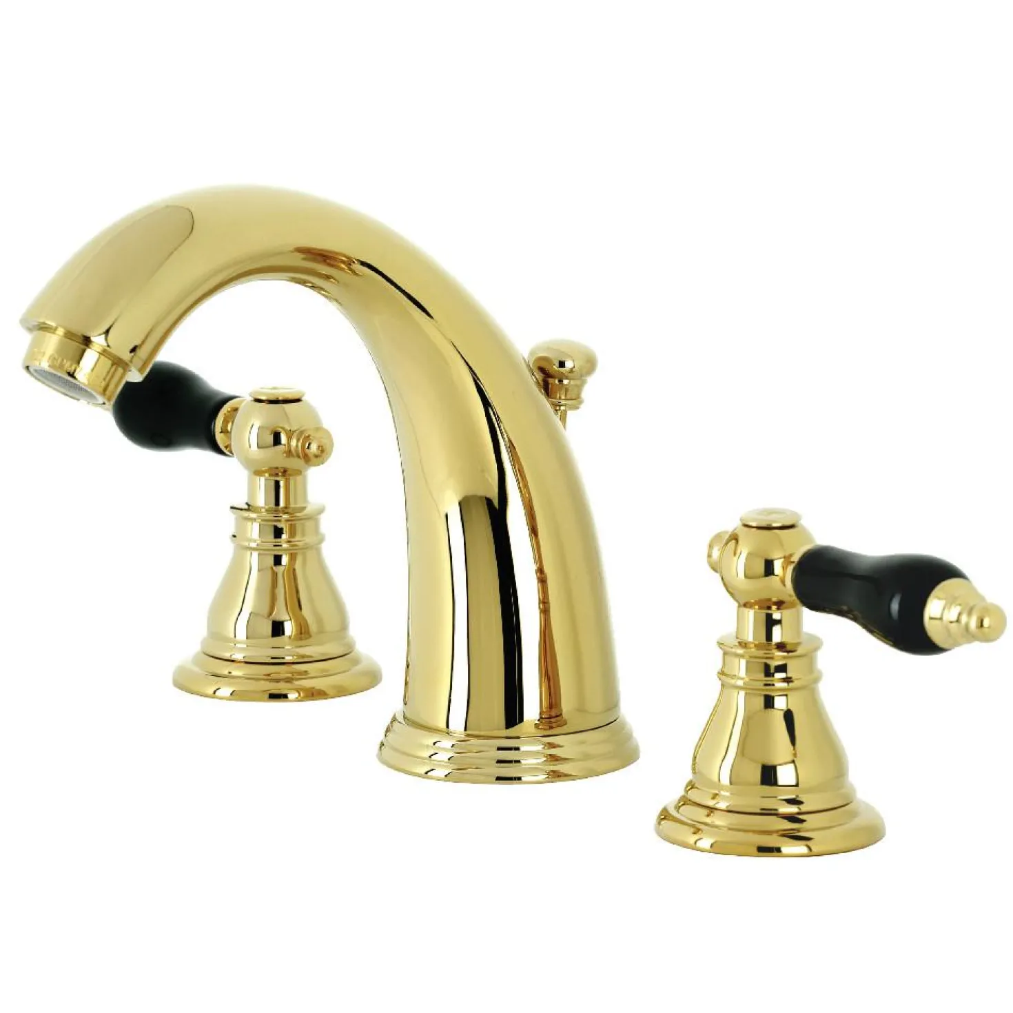 Kingston Brass KB98XAKL-P Duchess Widespread Bathroom Faucet with Plastic Pop-Up