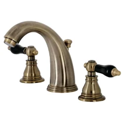 Kingston Brass KB98XAKL-P Duchess Widespread Bathroom Faucet with Plastic Pop-Up