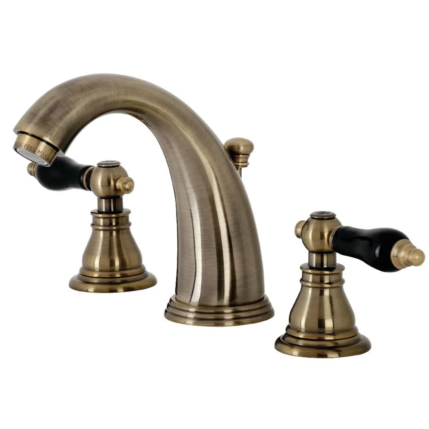 Kingston Brass KB98XAKL-P Duchess Widespread Bathroom Faucet with Plastic Pop-Up