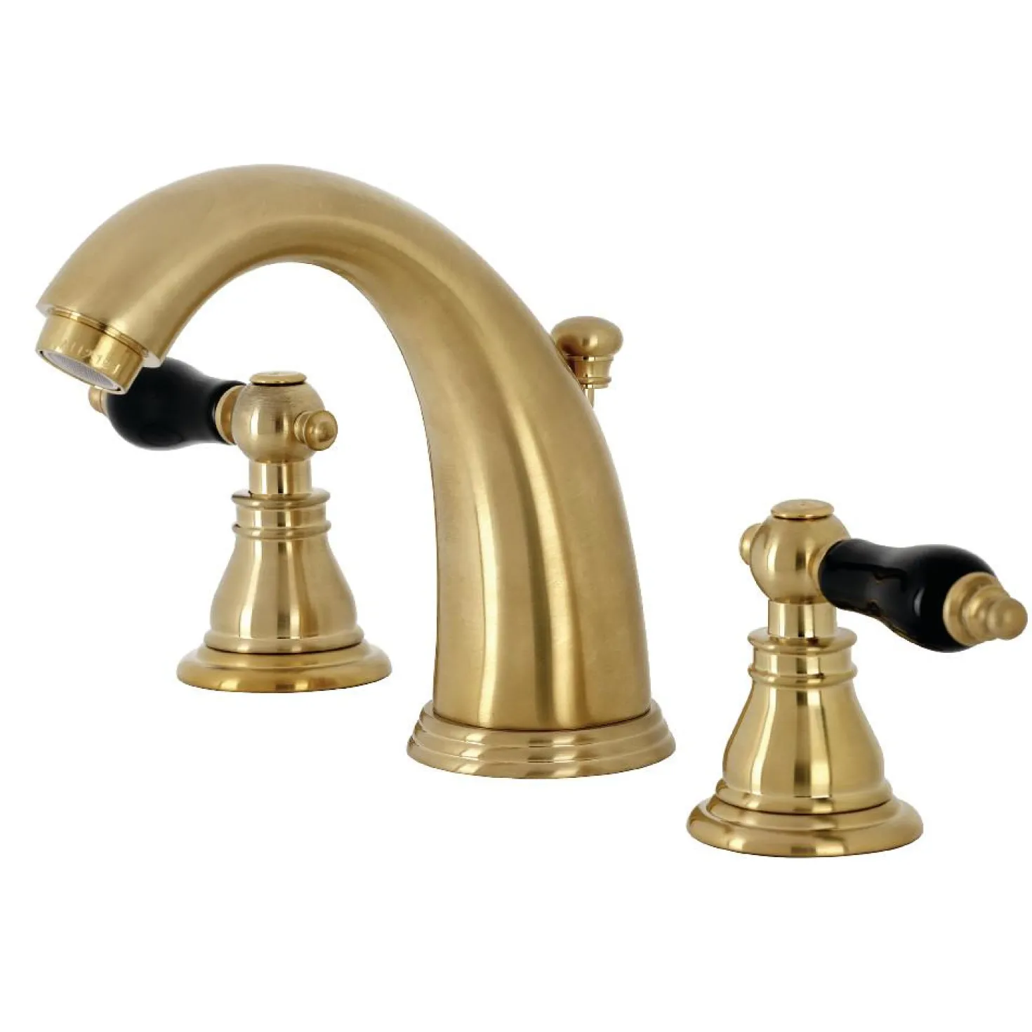 Kingston Brass KB98XAKL-P Duchess Widespread Bathroom Faucet with Plastic Pop-Up