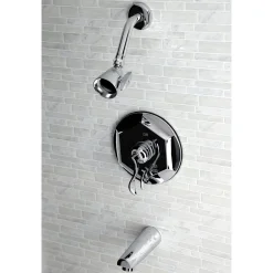 Kingston Brass KB463X0DFL-P Tub and Shower Faucet