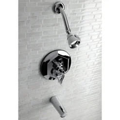 Kingston Brass KB463X0DFL-P Tub and Shower Faucet