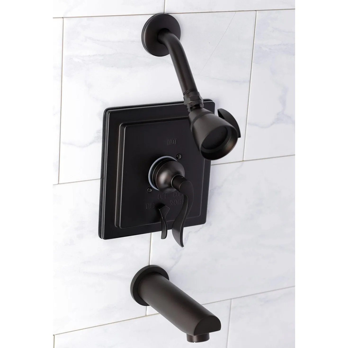 Kingston Brass KB865X0DFL-P Tub and Shower Faucet
