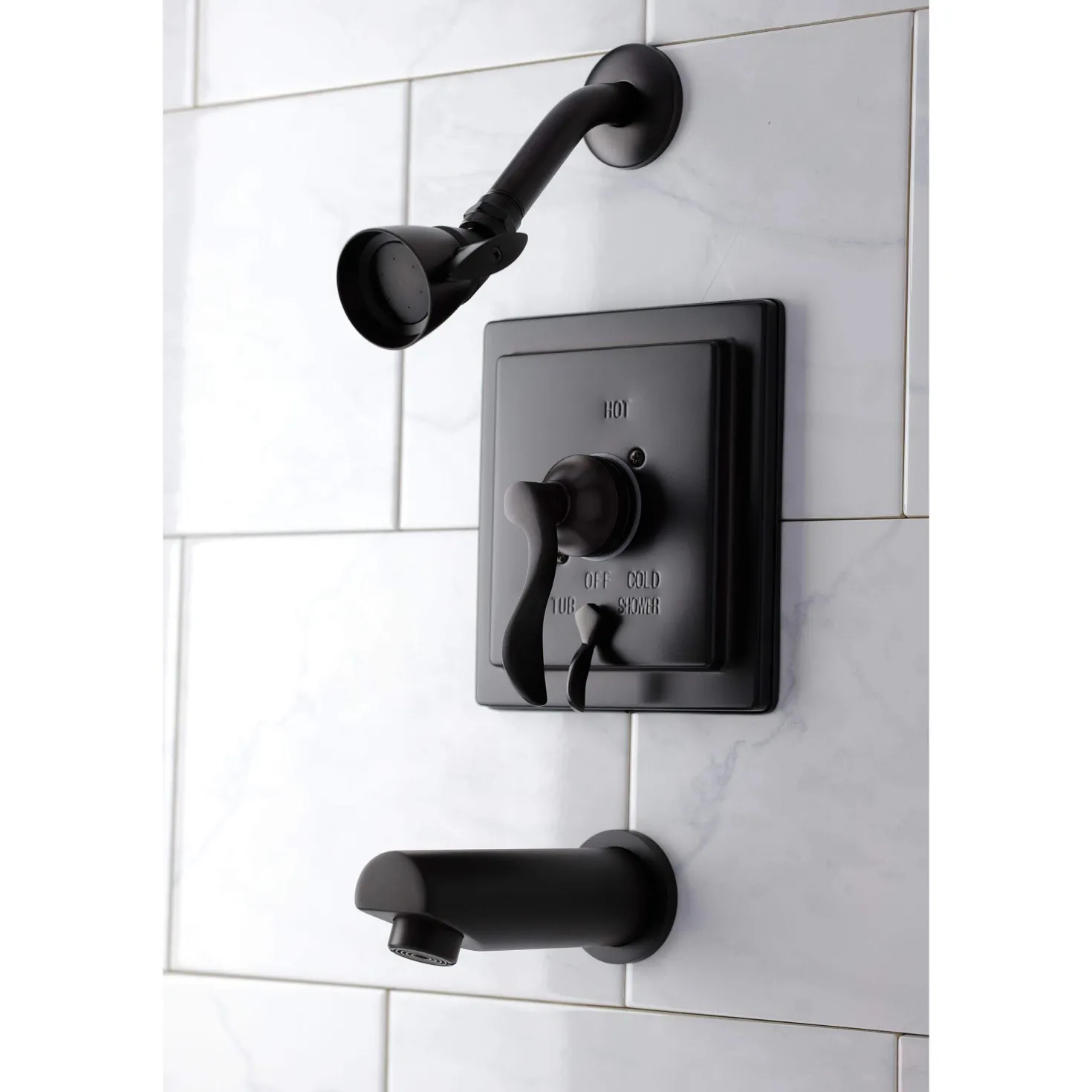 Kingston Brass KB865X0DFL-P Tub and Shower Faucet
