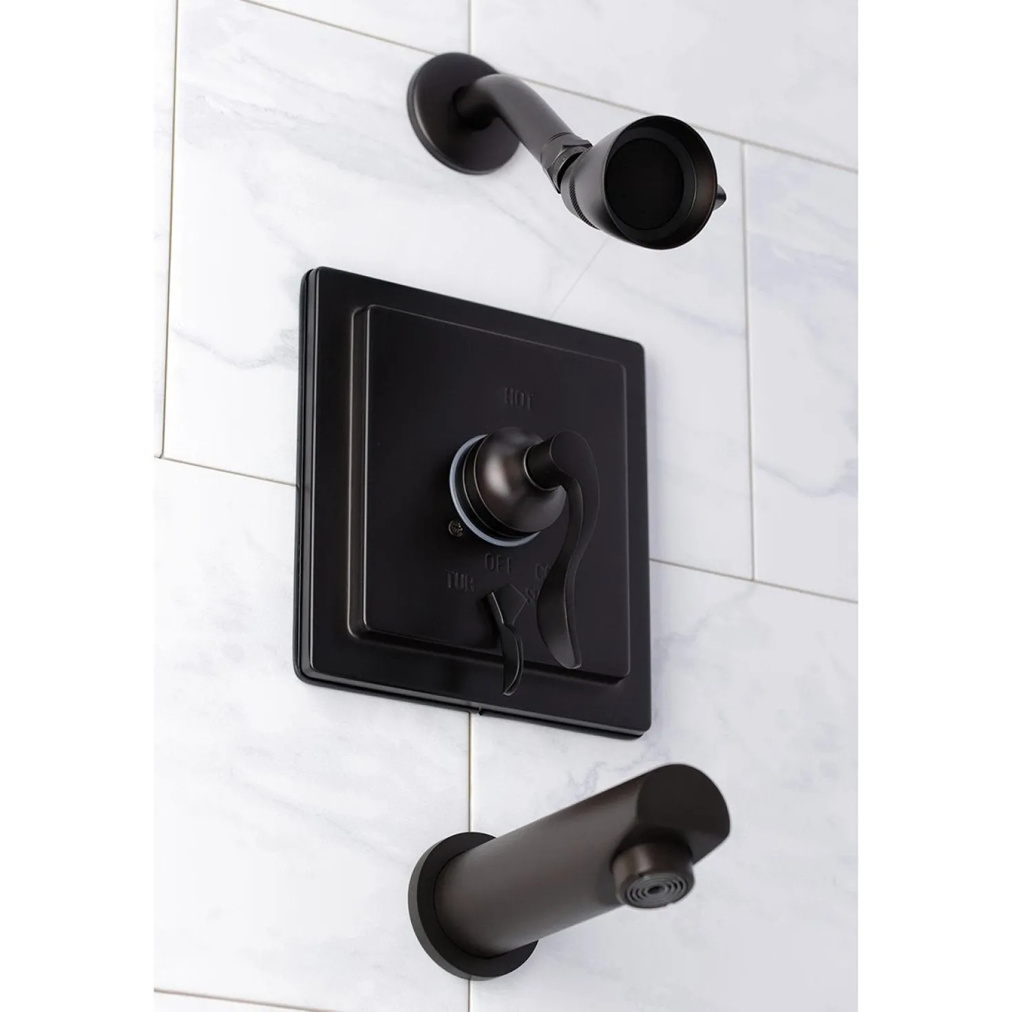 Kingston Brass KB865X0DFL-P Tub and Shower Faucet