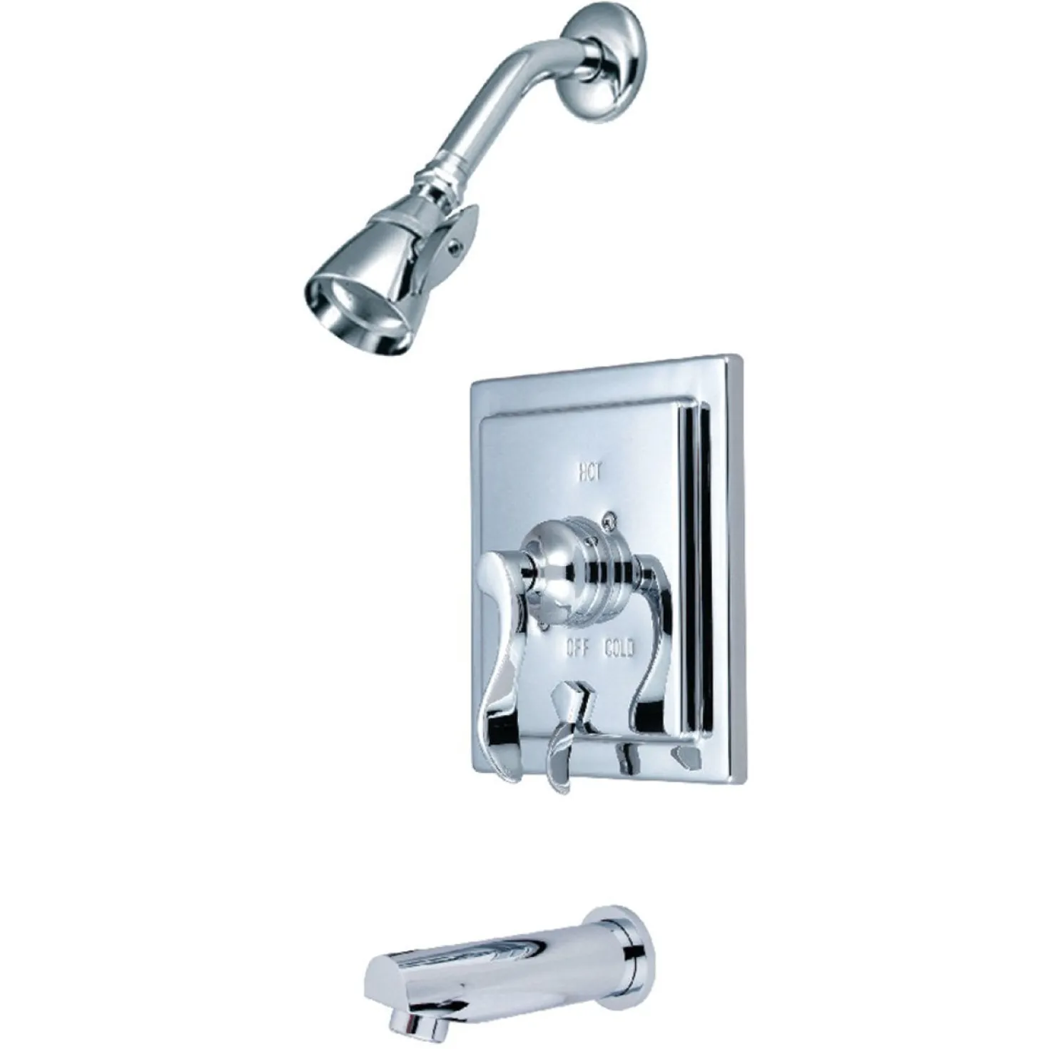 Kingston Brass KB865X0DFL-P Tub and Shower Faucet