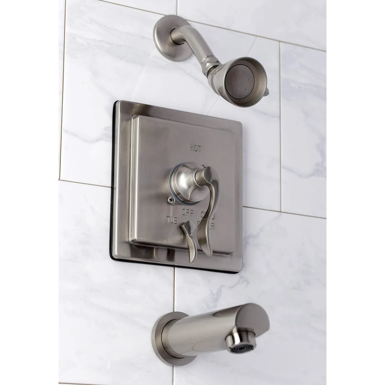 Kingston Brass KB865X0DFL-P Tub and Shower Faucet
