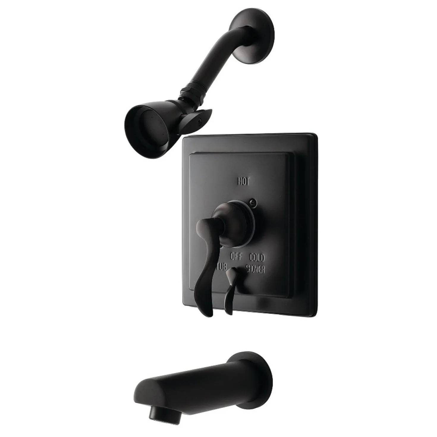 Kingston Brass KB865X0DFL-P Tub and Shower Faucet