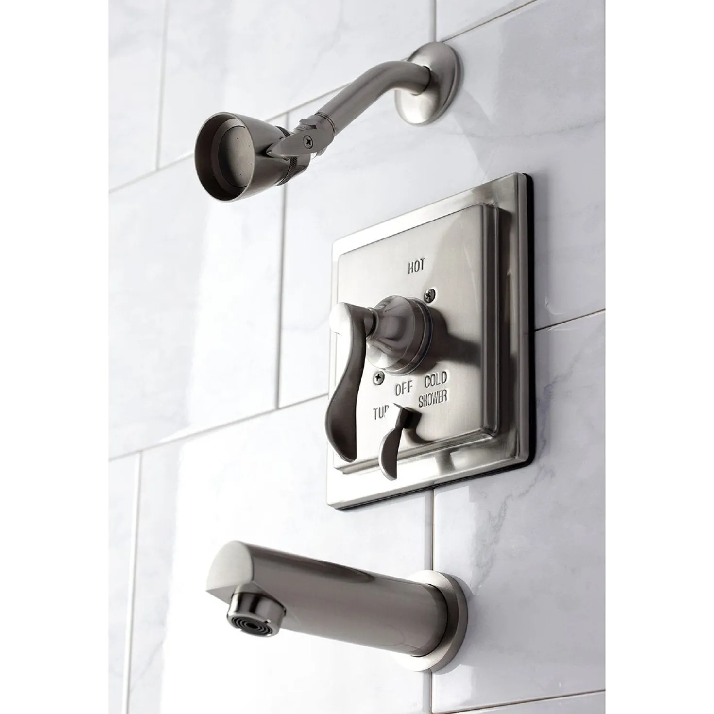 Kingston Brass KB865X0DFL-P Tub and Shower Faucet
