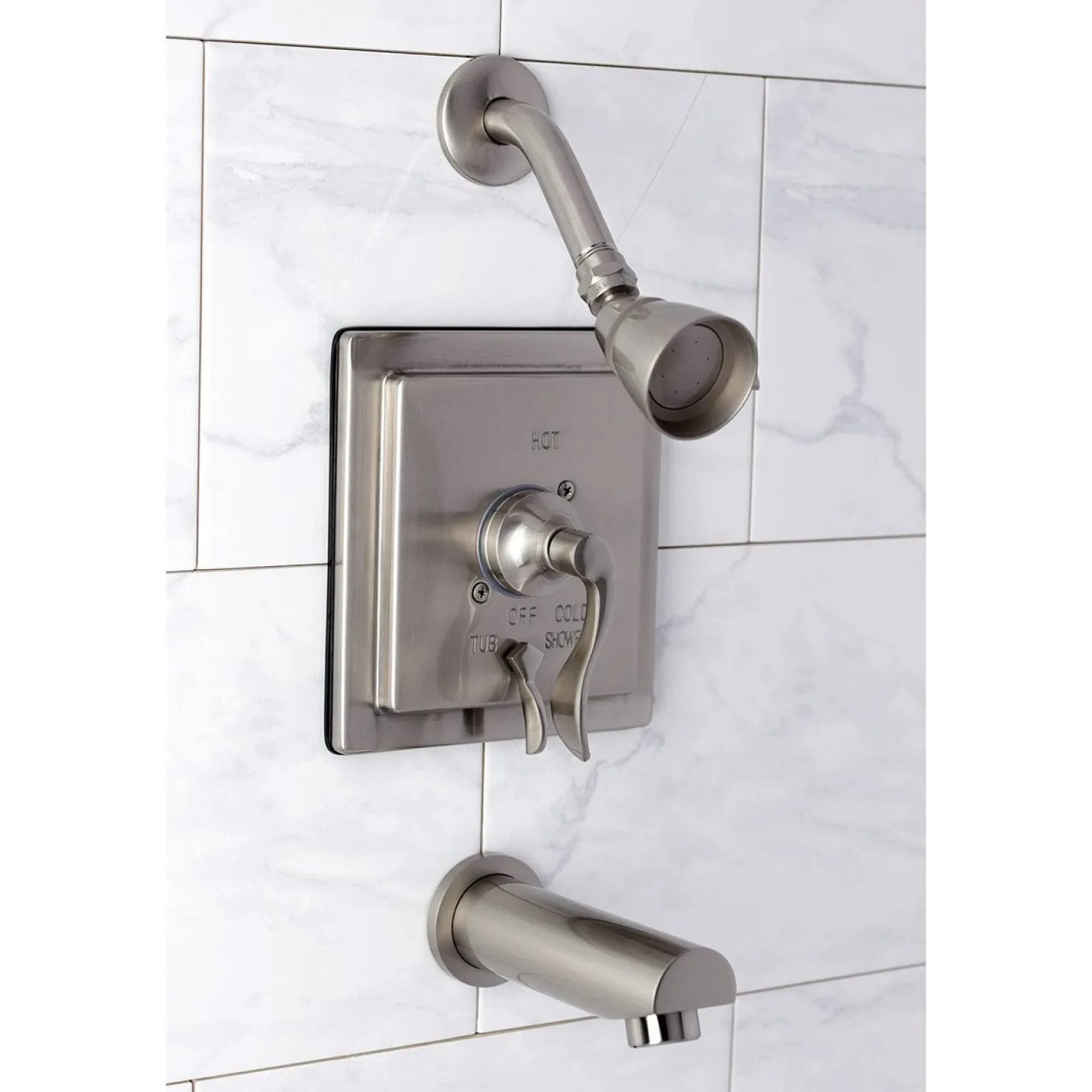 Kingston Brass KB865X0DFL-P Tub and Shower Faucet
