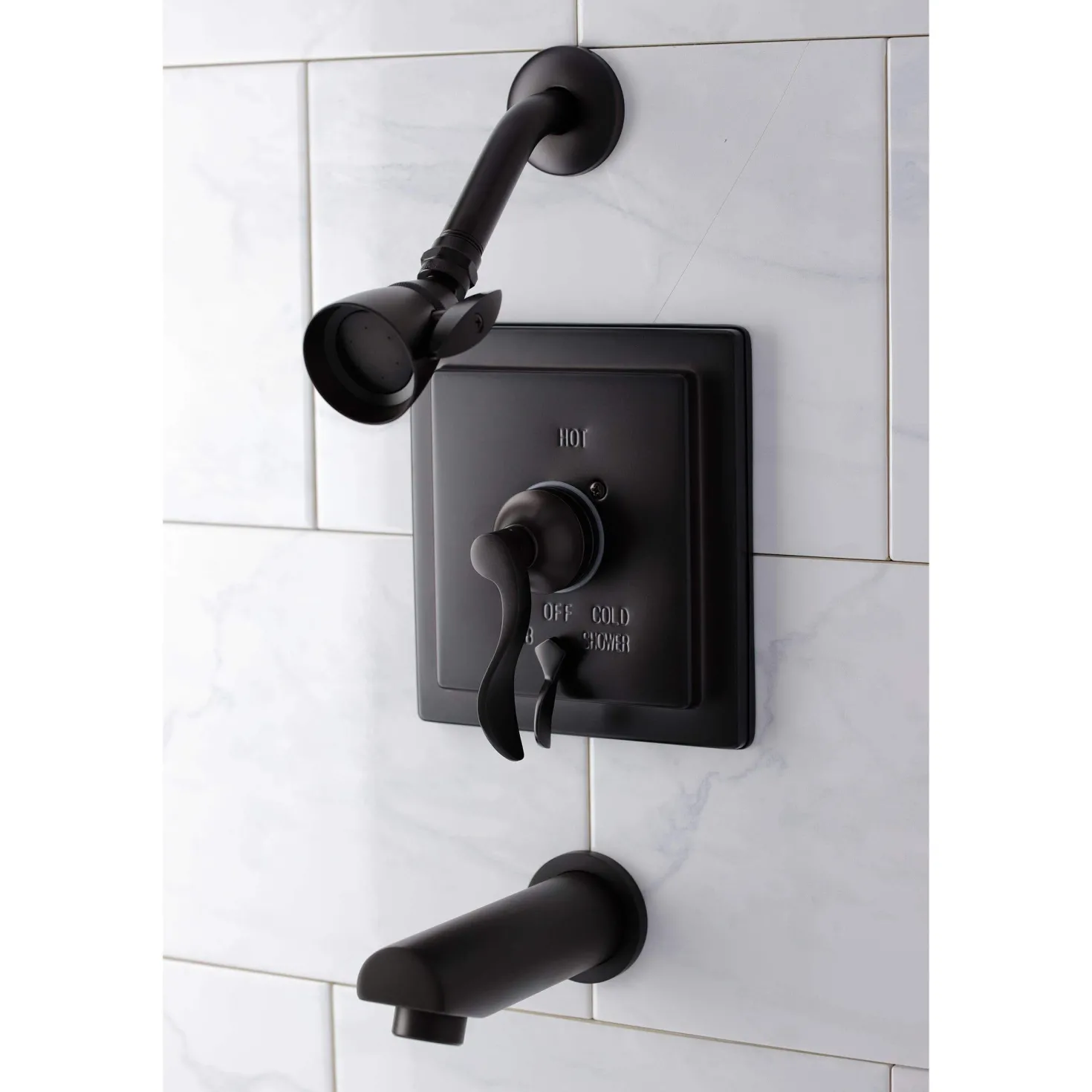 Kingston Brass KB865X0DFL-P Tub and Shower Faucet