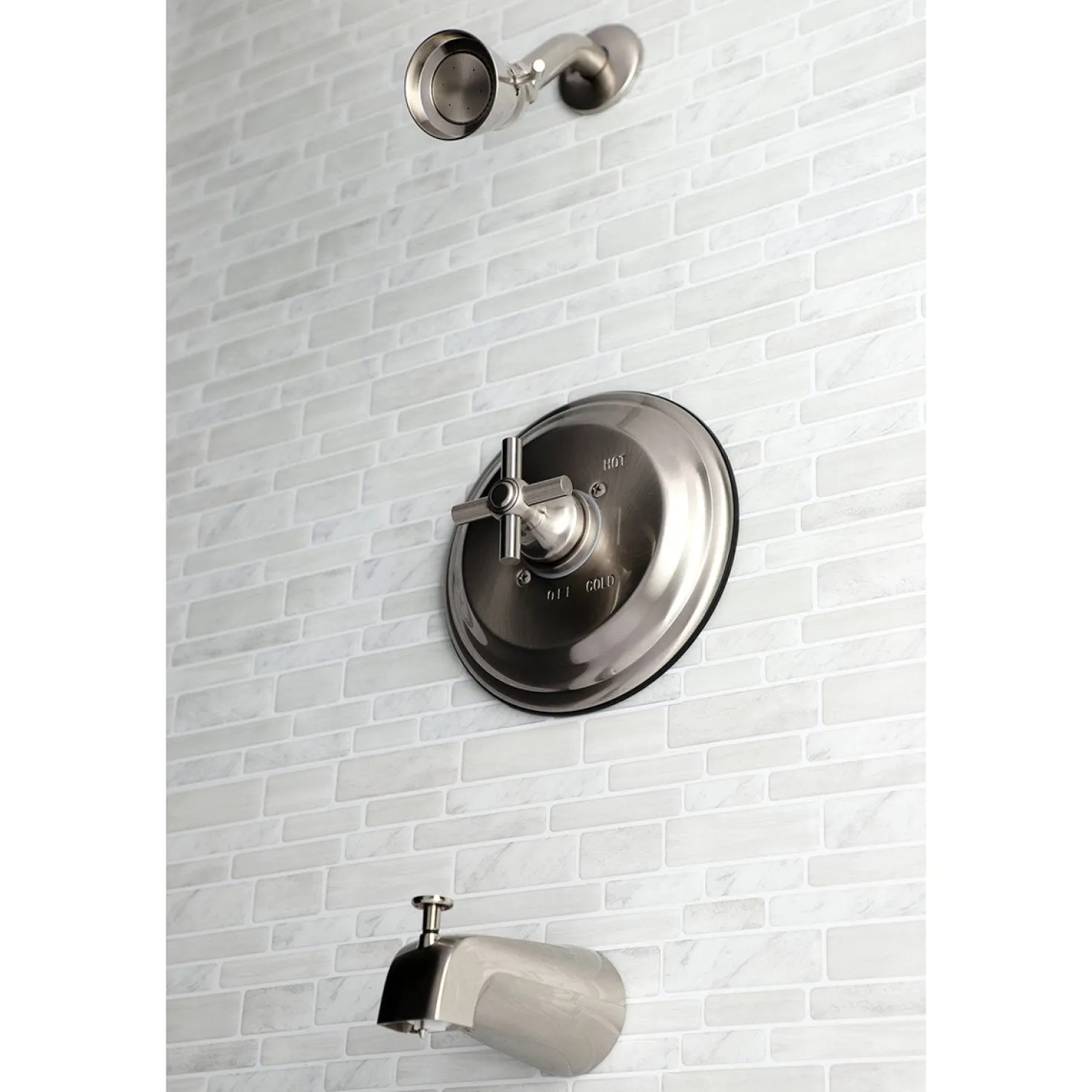 Kingston Brass KB263XEX-P Tub and Shower Faucet