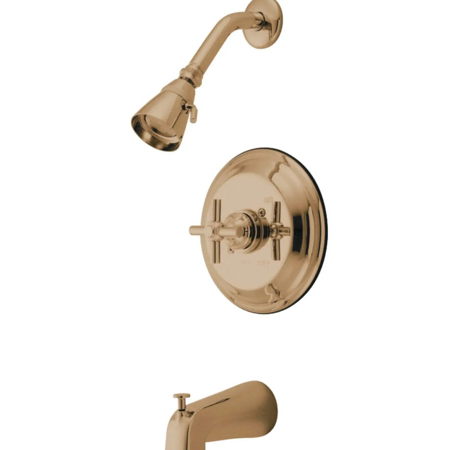 Kingston Brass KB263XEX-P Tub and Shower Faucet