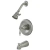 Kingston Brass KB163XNL-P Tub and Shower Faucet in Brushed Nickel