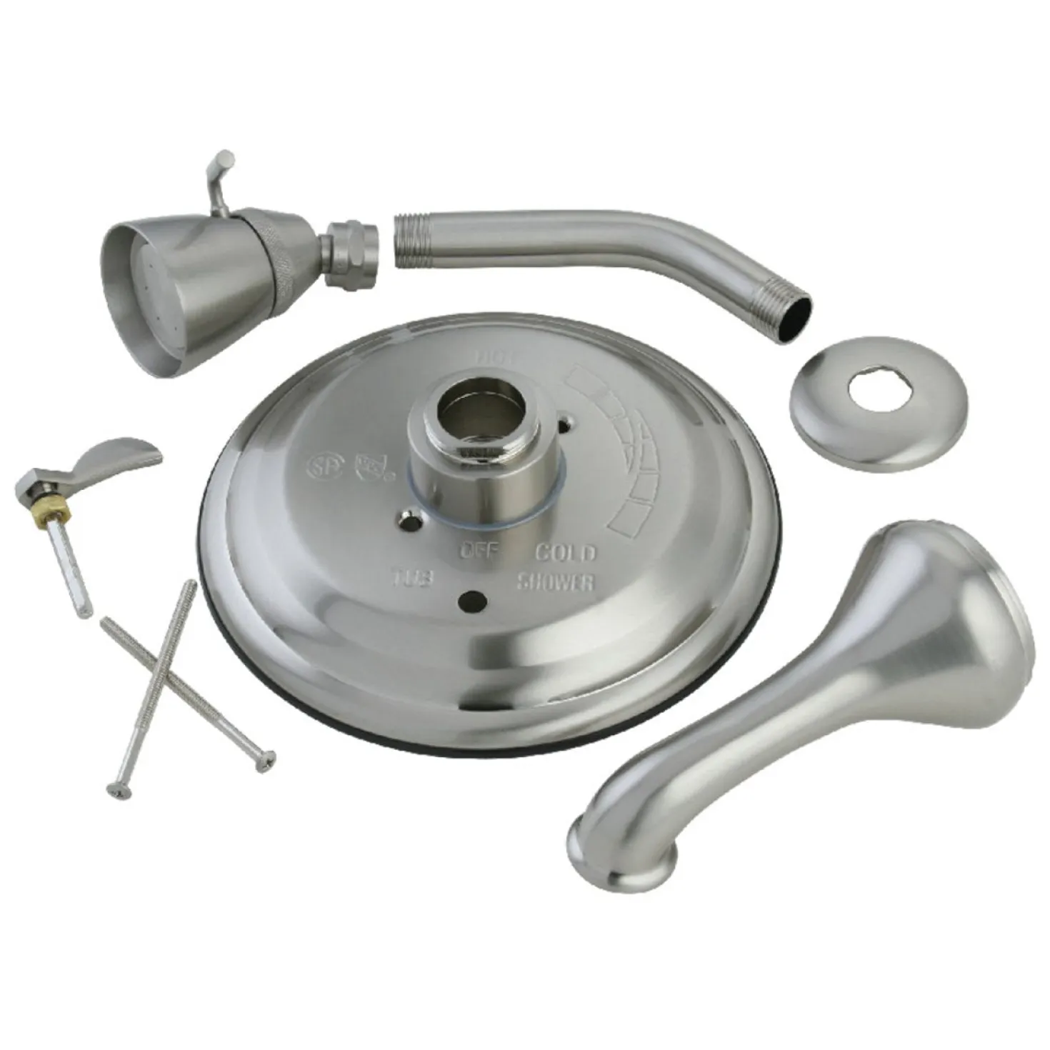 Kingston Brass KB363X0TLH-P Tub and Shower Trim Only Without Handle