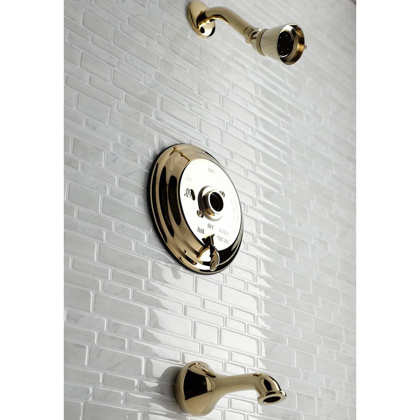 Kingston Brass KB363X0TLH-P Tub and Shower Trim Only Without Handle