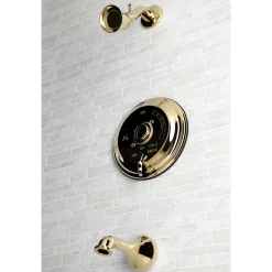 Kingston Brass KB363X0TLH-P Tub and Shower Trim Only Without Handle