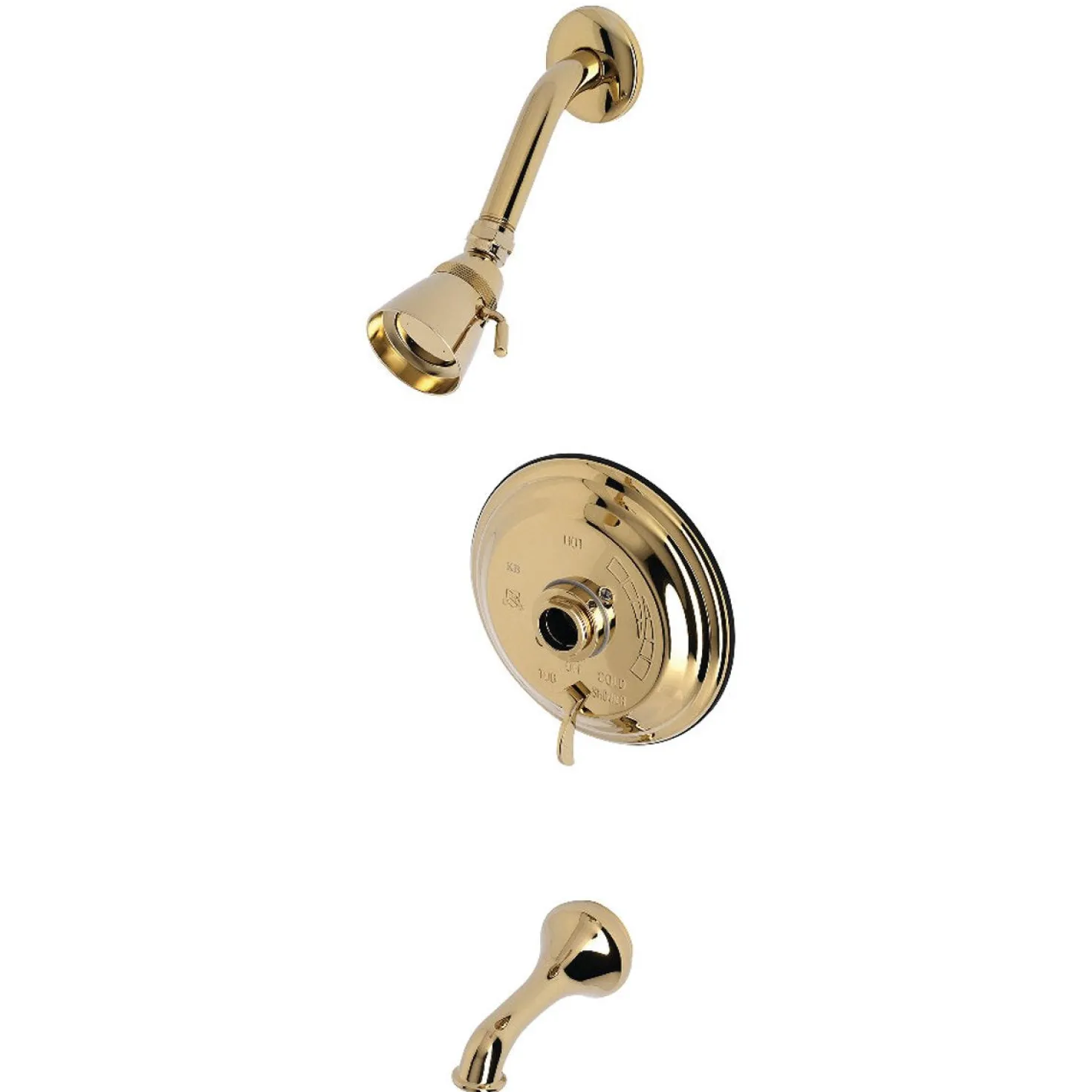 Kingston Brass KB363X0TLH-P Tub and Shower Trim Only Without Handle