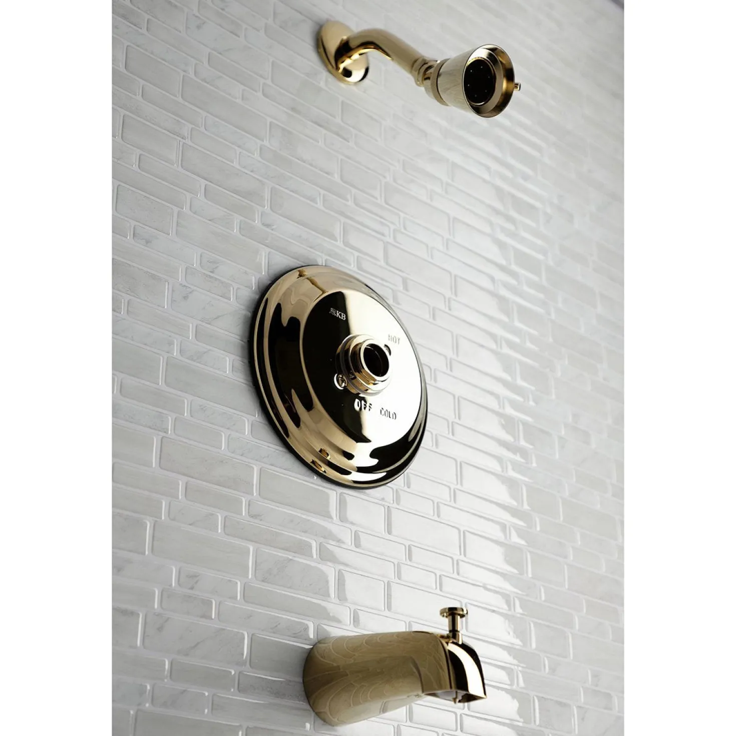 Kingston Brass KB363XTLH-P Tub and Shower Trim Only Without Handle
