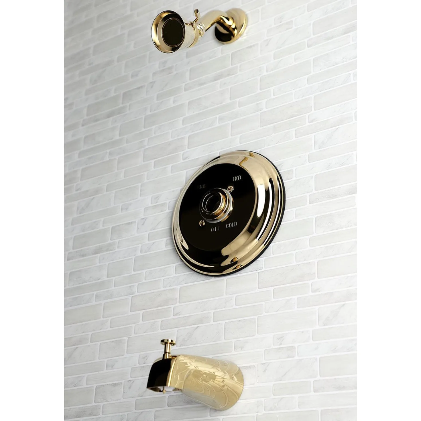Kingston Brass KB363XTLH-P Tub and Shower Trim Only Without Handle