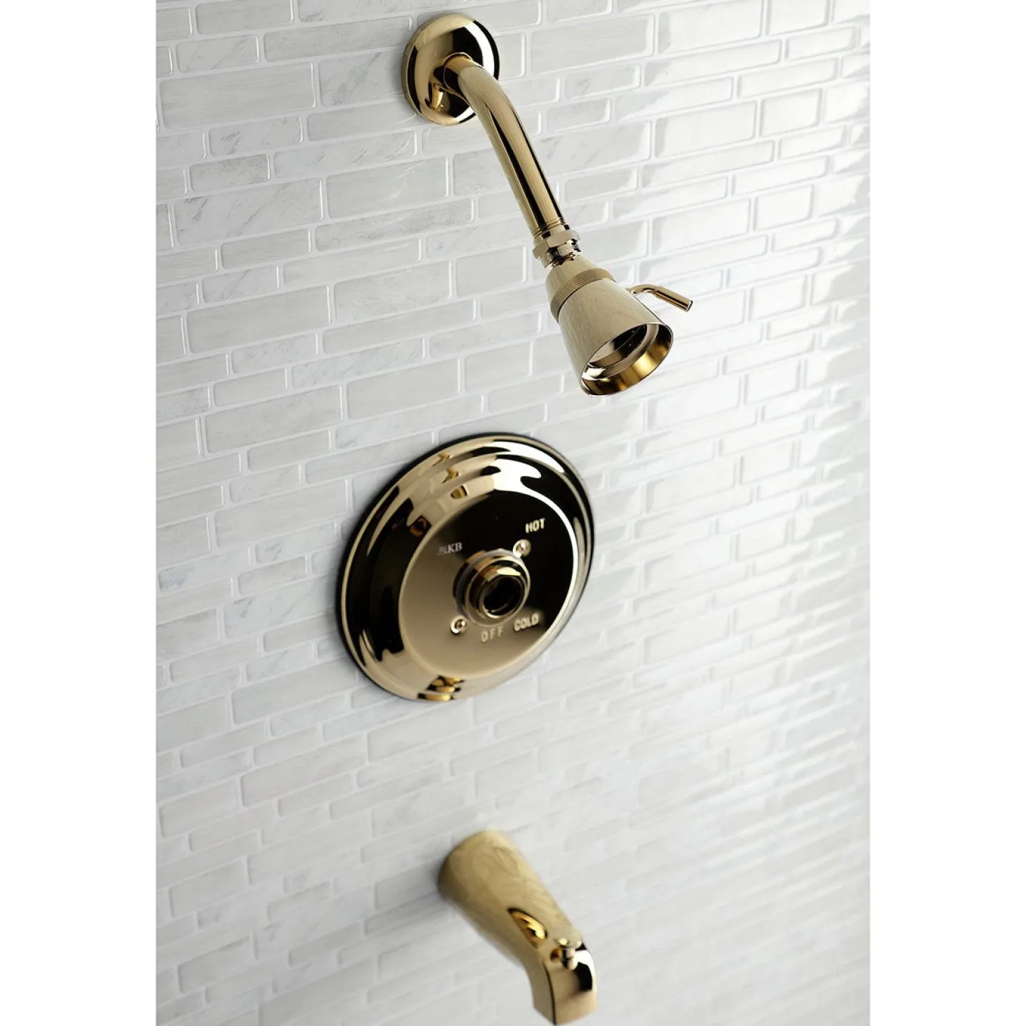 Kingston Brass KB363XTLH-P Tub and Shower Trim Only Without Handle