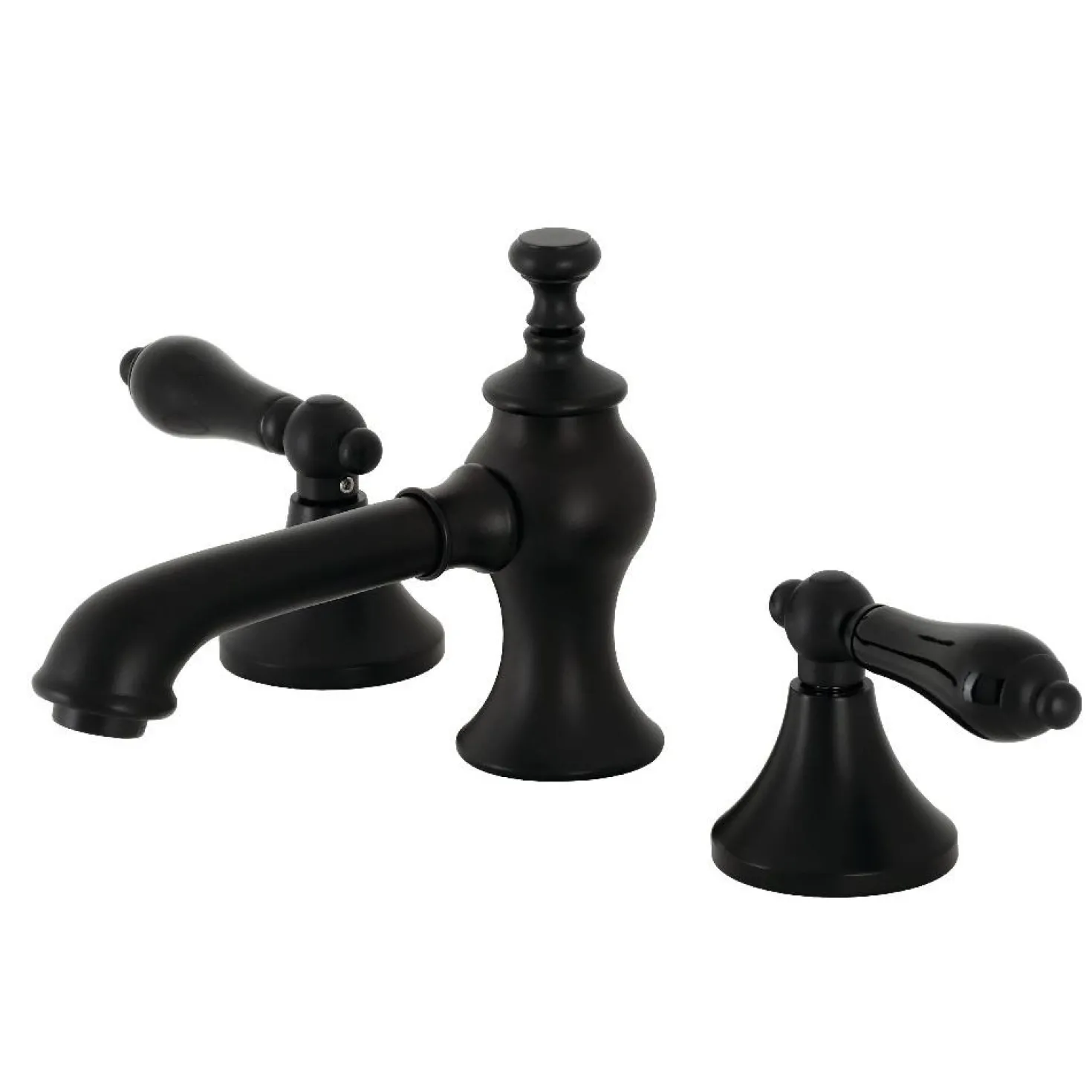 Kingston Brass KC706XPKL-P Duchess Widespread Bathroom Faucet with Brass Pop-Up
