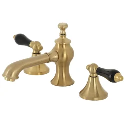 Kingston Brass KC706XPKL-P Duchess Widespread Bathroom Faucet with Brass Pop-Up