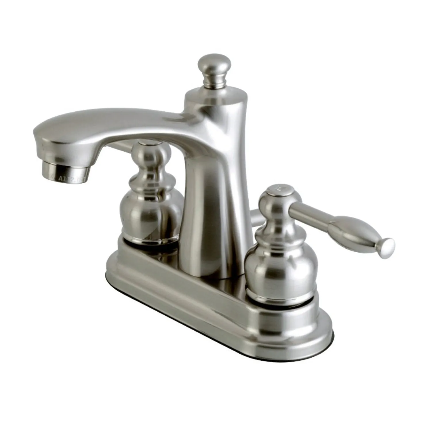 Kingston Brass Knight Deck Mount 4-Inch Centerset Bathroom Faucet