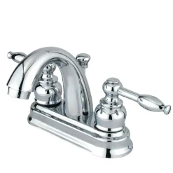 Kingston Brass Knight 4-Inch Centerset Deck Mount Bathroom Faucet