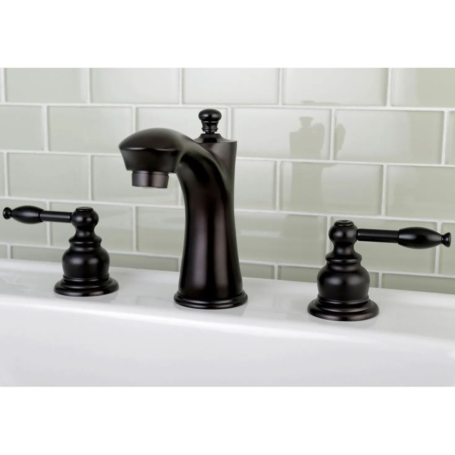 Kingston Brass Knight 8-Inch Widespread Bathroom Faucet