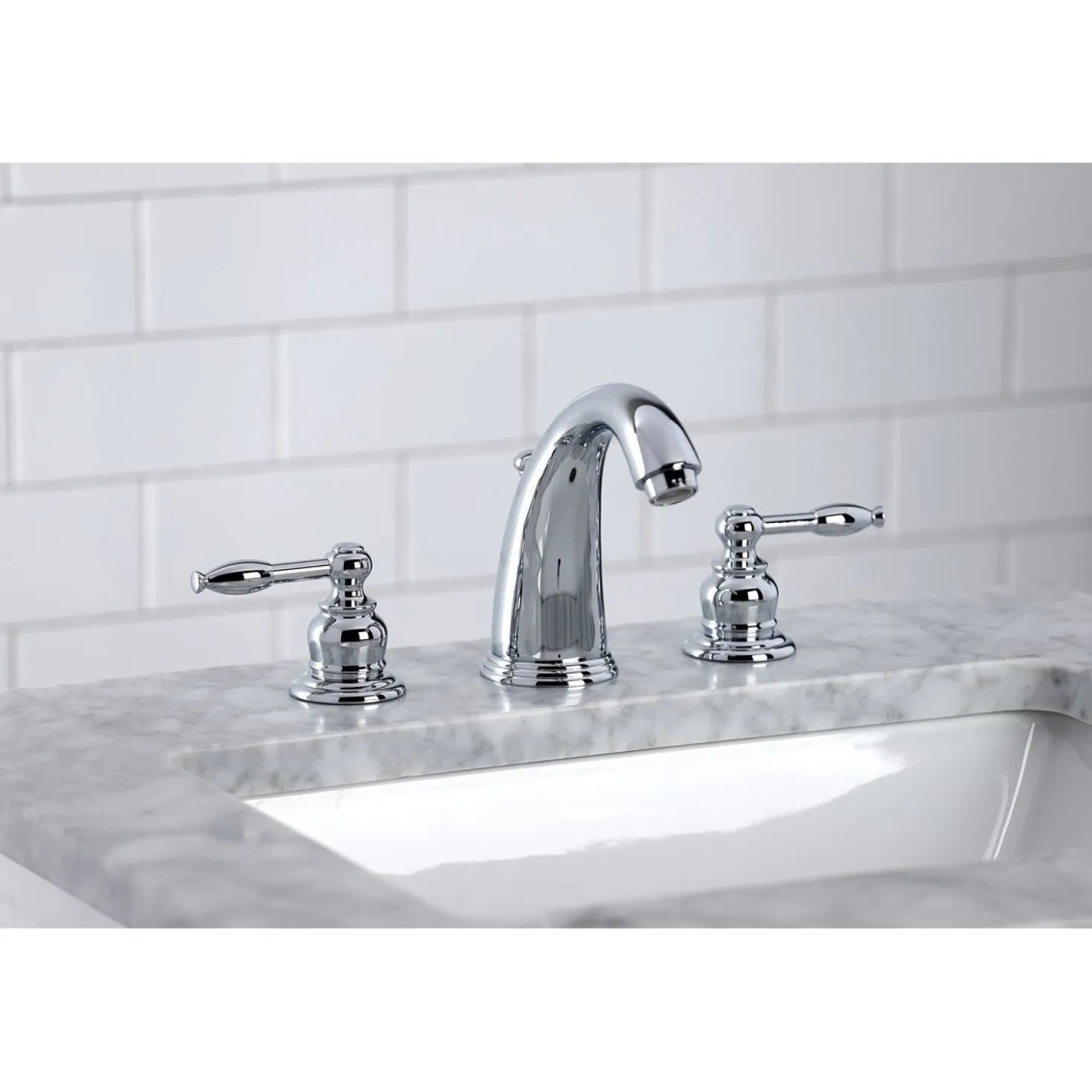 Kingston Brass Knight 8 to 16-Inch Widespread Bathroom Faucet