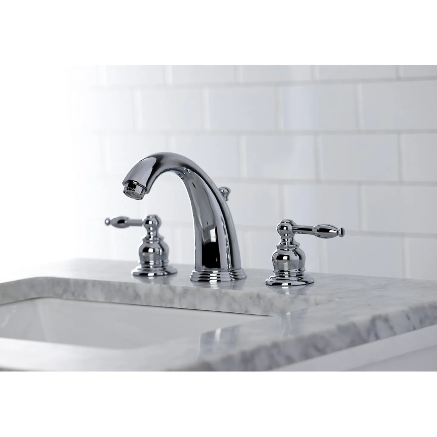 Kingston Brass Knight 8 to 16-Inch Widespread Bathroom Faucet