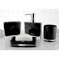 Kingston Brass Krystal Bathware Canyon 4-Piece Bath Accessory Set