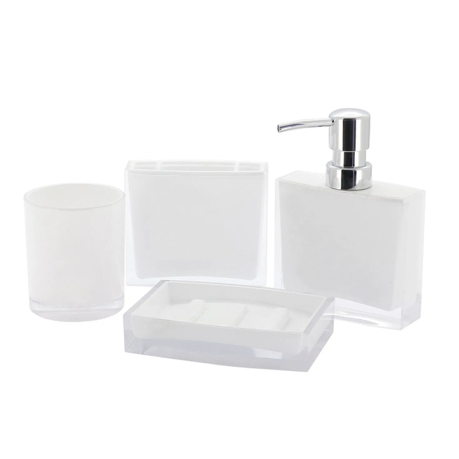 Kingston Brass Krystal Bathware Canyon 4-Piece Bath Accessory Set