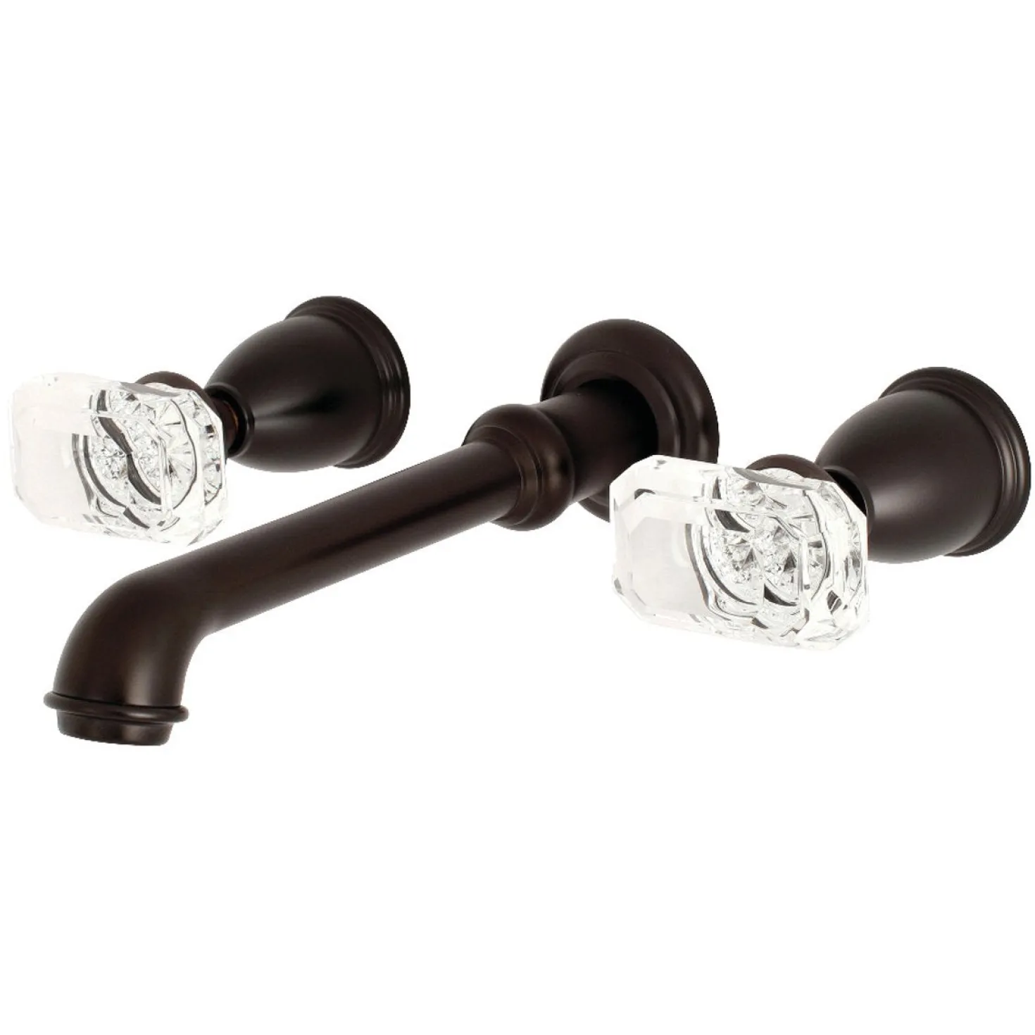 Kingston Brass Krystal Onyx 2-Handle Wall Mount Roman Tub Faucet