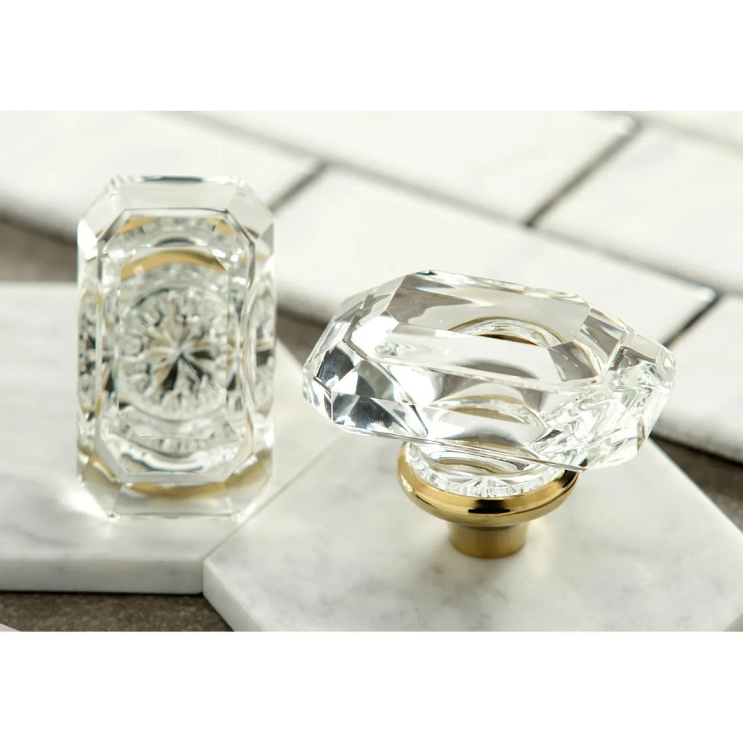 Kingston Brass Krystal Onyx 2-Handle Wall Mount Roman Tub Faucet