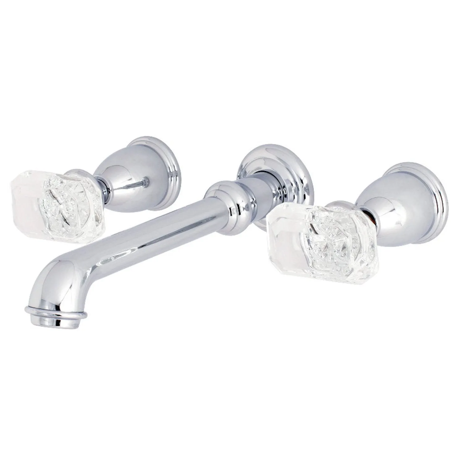 Kingston Brass Krystal Onyx 2-Handle Wall Mount Roman Tub Faucet