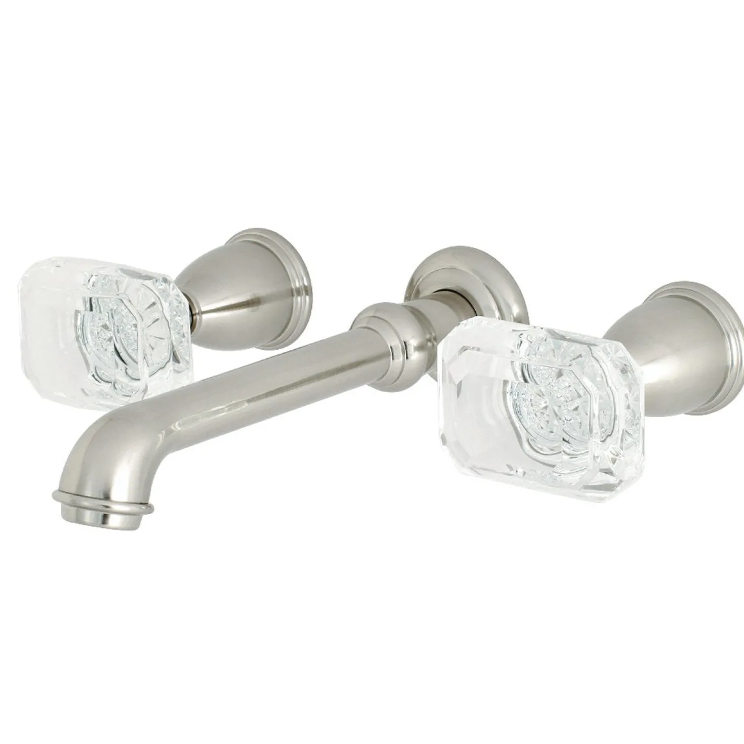 Kingston Brass Krystal Onyx 8-Inch Center Wall Mount Roman Tub Filler