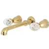 Kingston Brass Krystal Onyx Two Handles Wall Mount Roman Tub Faucet