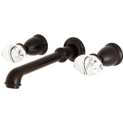 Kingston Brass Krystal Onyx Two Handles Wall Mount Roman Tub Faucet