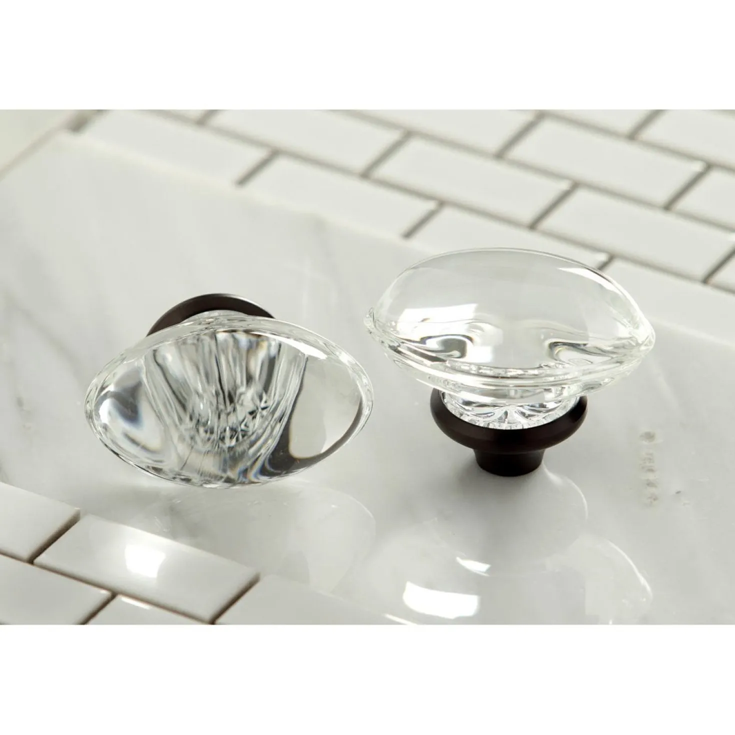 Kingston Brass Krystal Onyx Two Handles Wall Mount Roman Tub Faucet