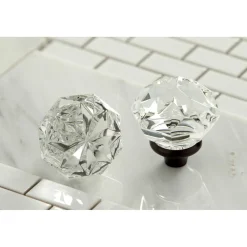 Kingston Brass Krystal Onyx Wall Mount Two-Handle Bathroom Faucet
