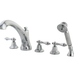 Kingston Brass KS43215AL Metropolitan Roman Tub Filler with Hand Shower