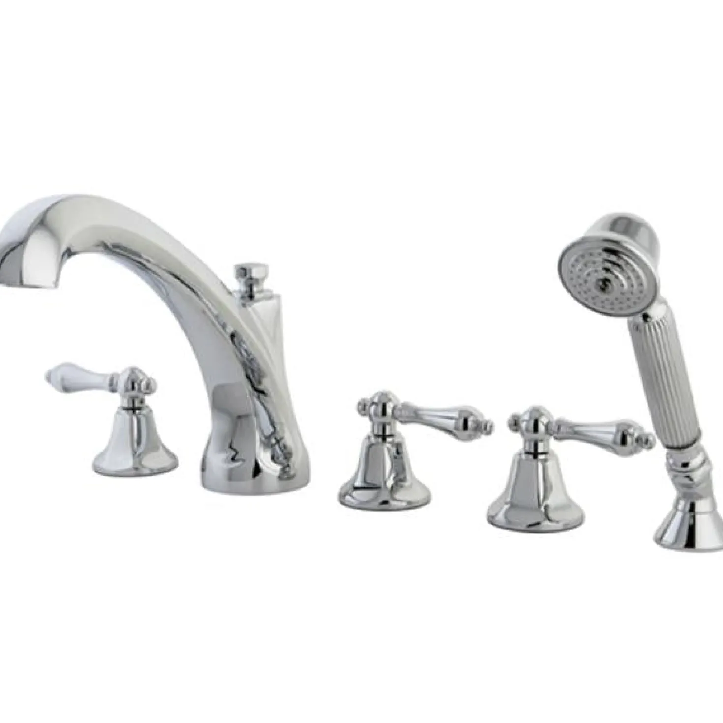 Kingston Brass KS43215AL Metropolitan Roman Tub Filler with Hand Shower