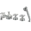Kingston Brass KS33315AX Royale Three Handle Roman Tub Filler with Hand Shower