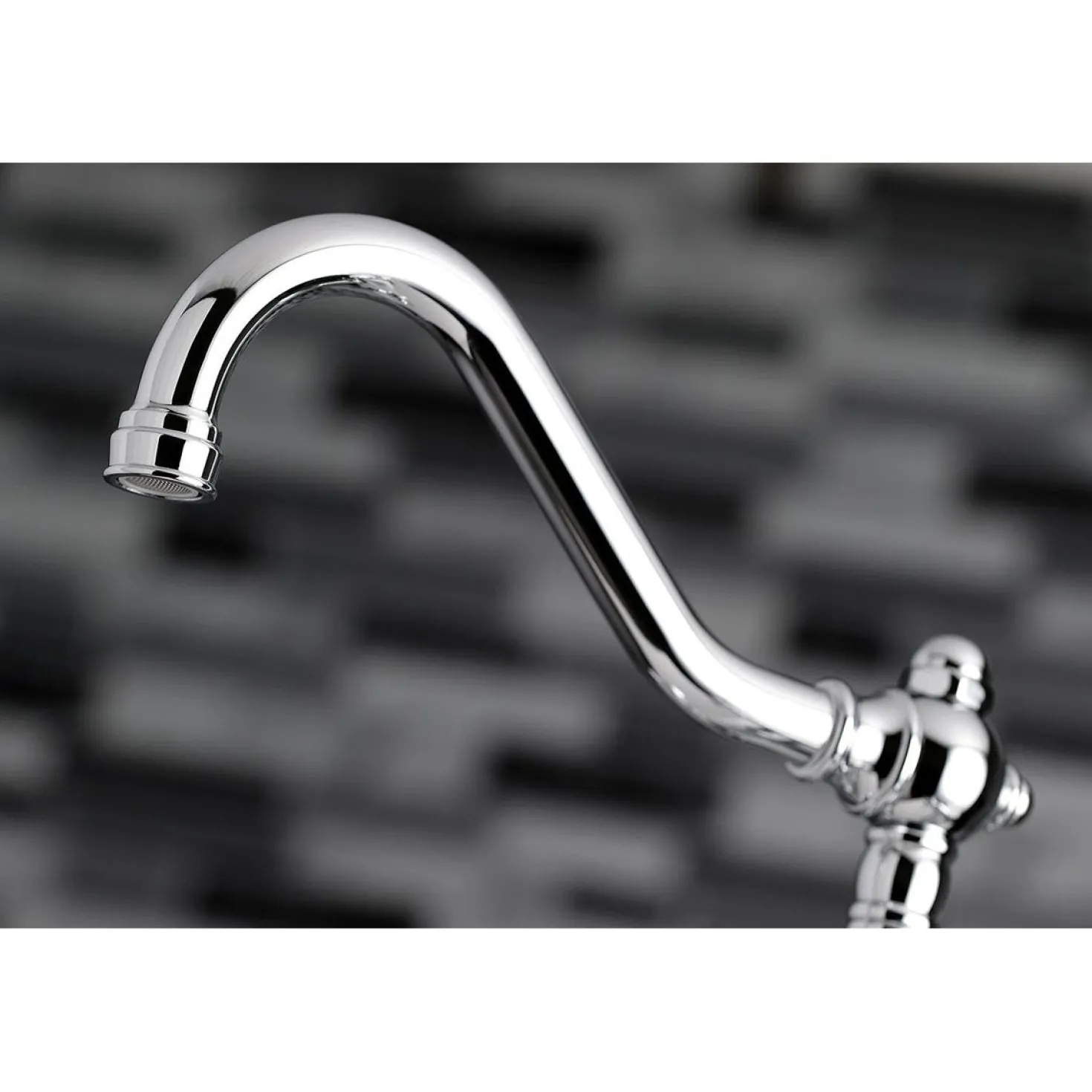 Kingston Brass KS3231BEX 7" Center Deck Mount Tub Faucet in Polished Chrome