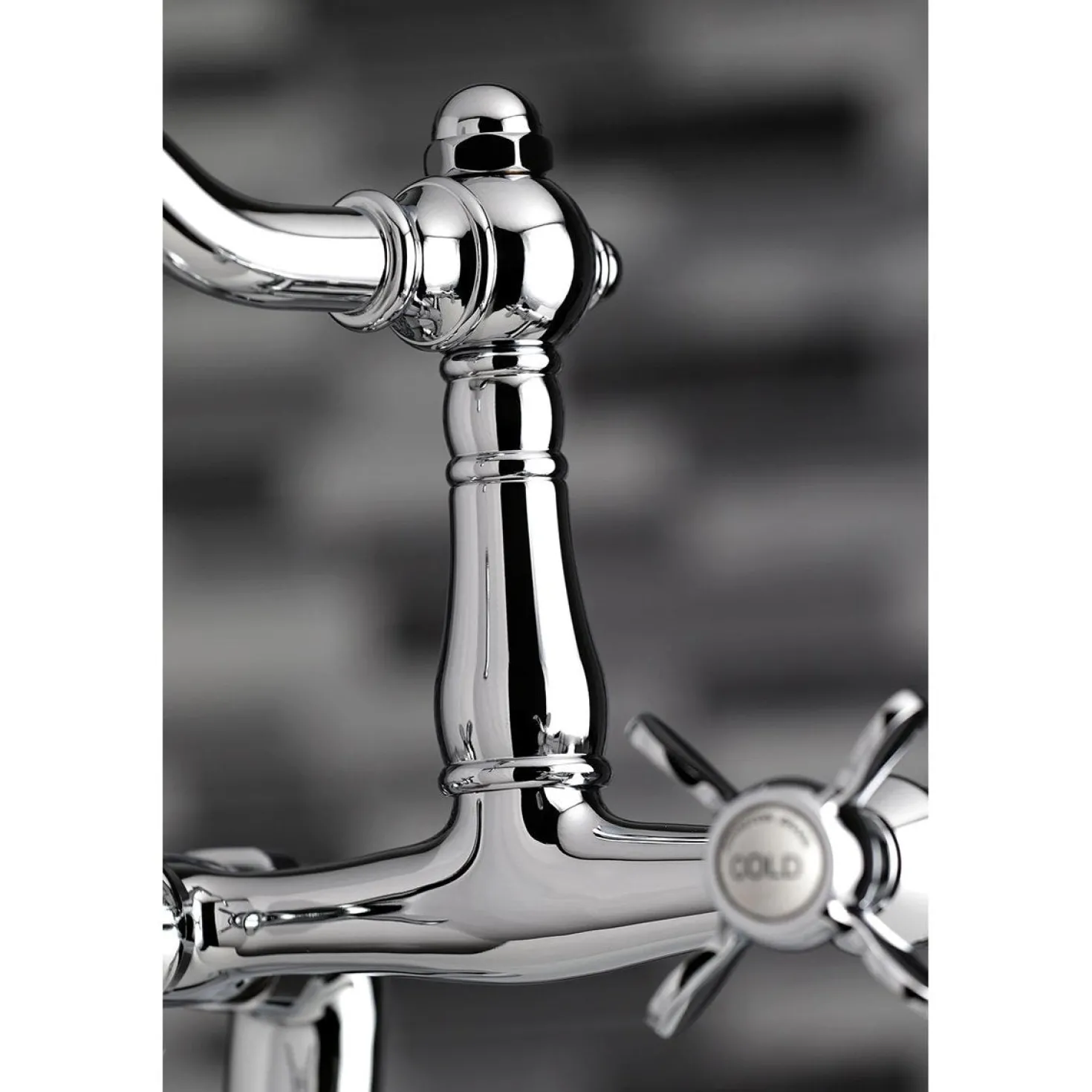 Kingston Brass KS3231BEX 7" Center Deck Mount Tub Faucet in Polished Chrome