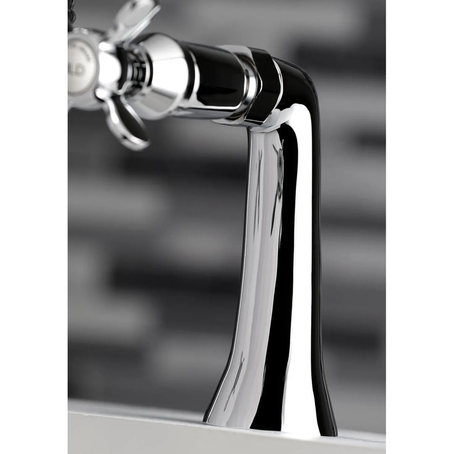 Kingston Brass KS3231BEX 7" Center Deck Mount Tub Faucet in Polished Chrome